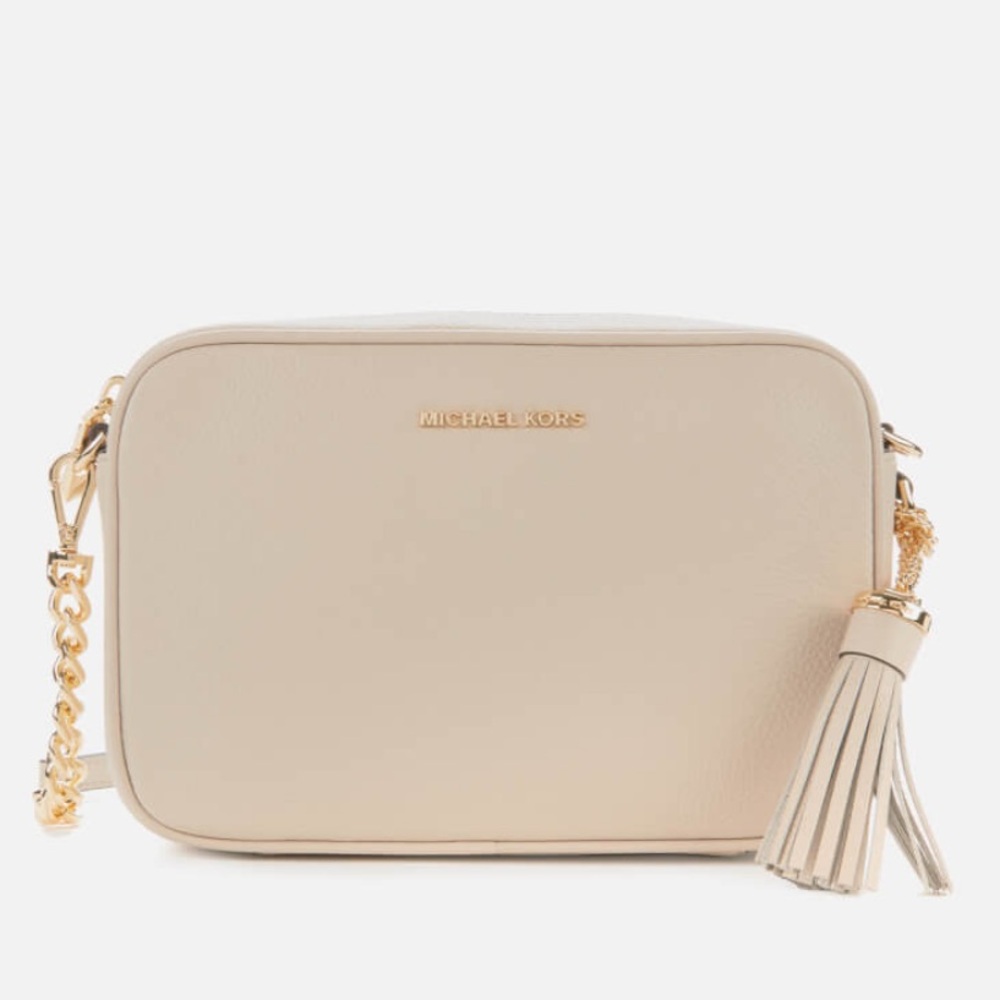 Michael Kors Ginny Medium Camera Bag - Light Sand